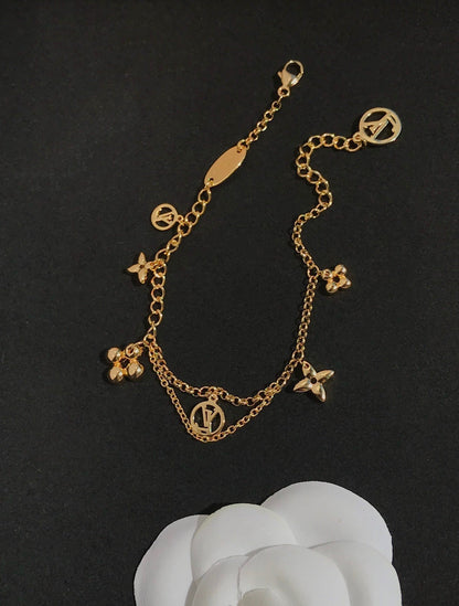 [⭐Maelin]BLOOMING PINK GOLD MOP BRACELET