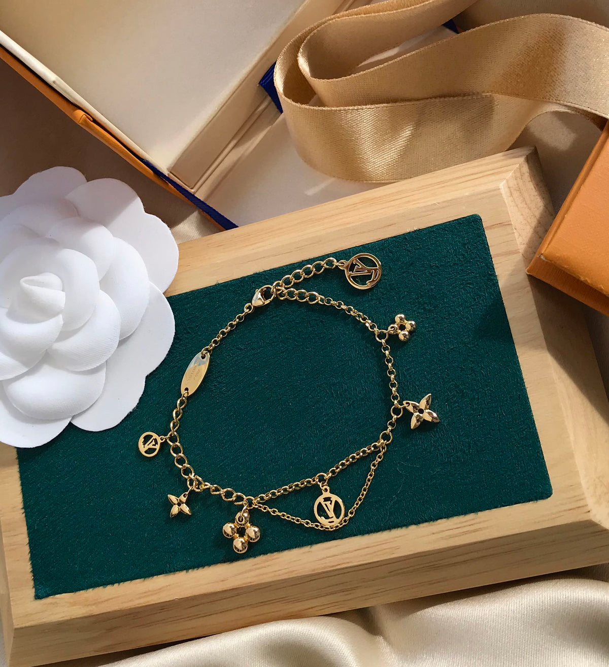 [⭐Maelin]BLOOMING PINK GOLD MOP BRACELET