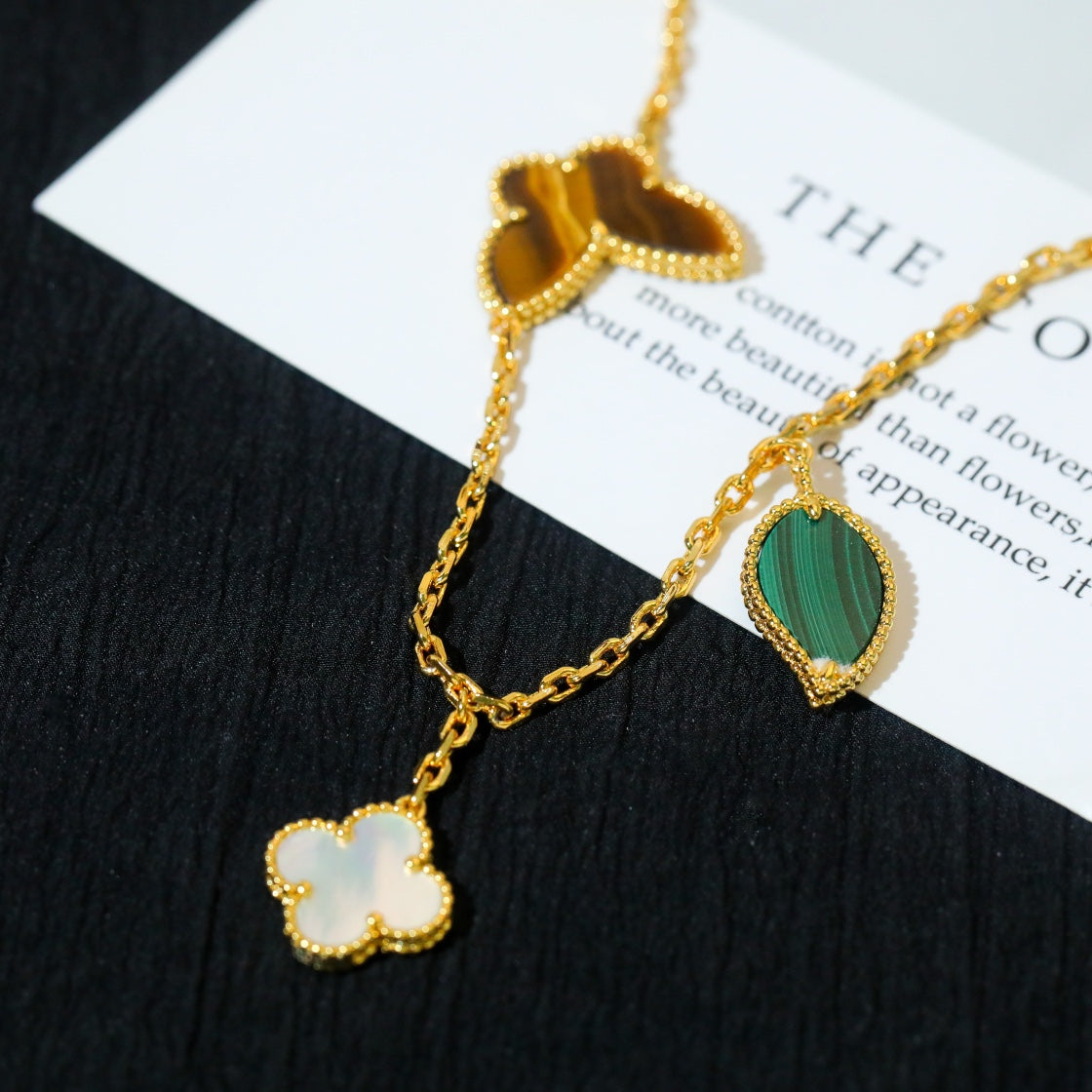 [⭐Maelin]LUCKY SPRING 5 MOTIF GOLD BRACELET