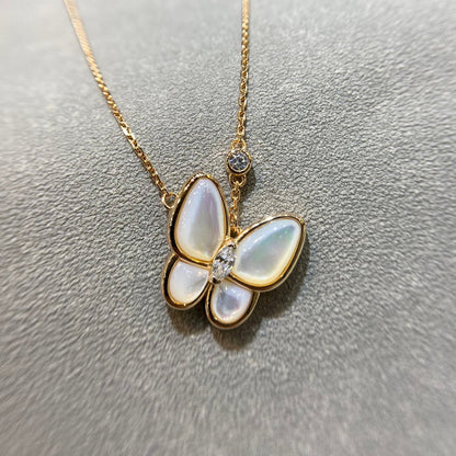 [⭐Maelin]BUTTERFLY MOP DIAMOND NECKLACE