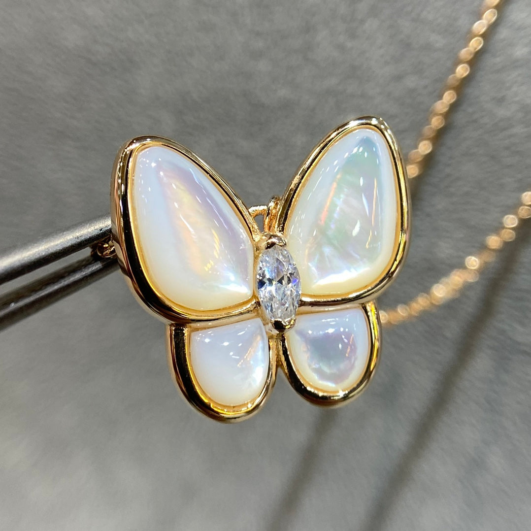 [⭐Maelin]BUTTERFLY MOP DIAMOND NECKLACE