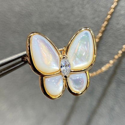 [⭐Maelin]BUTTERFLY MOP DIAMOND NECKLACE