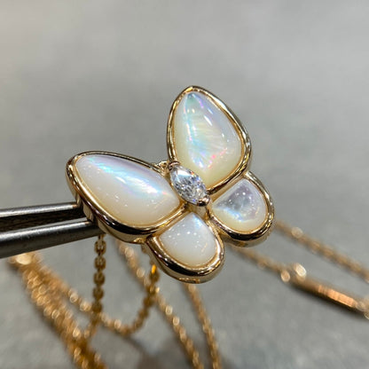 [⭐Maelin]BUTTERFLY MOP DIAMOND NECKLACE