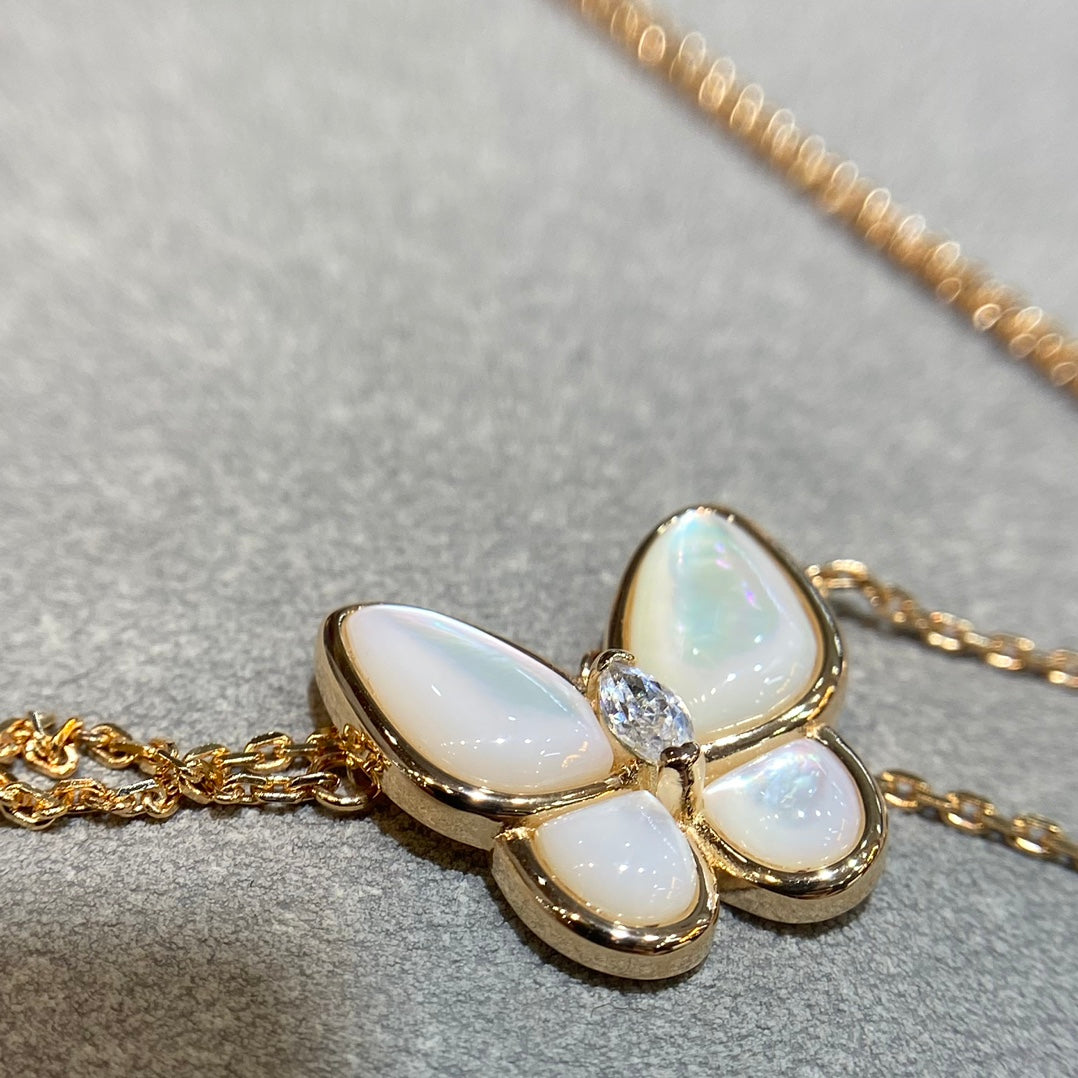 [⭐Maelin]BUTTERFLY MOP DIAMOND NECKLACE