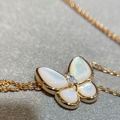 [⭐Maelin]BUTTERFLY MOP DIAMOND NECKLACE