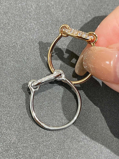 [⭐Maelin]RONDE SMALL DIAMOND RING