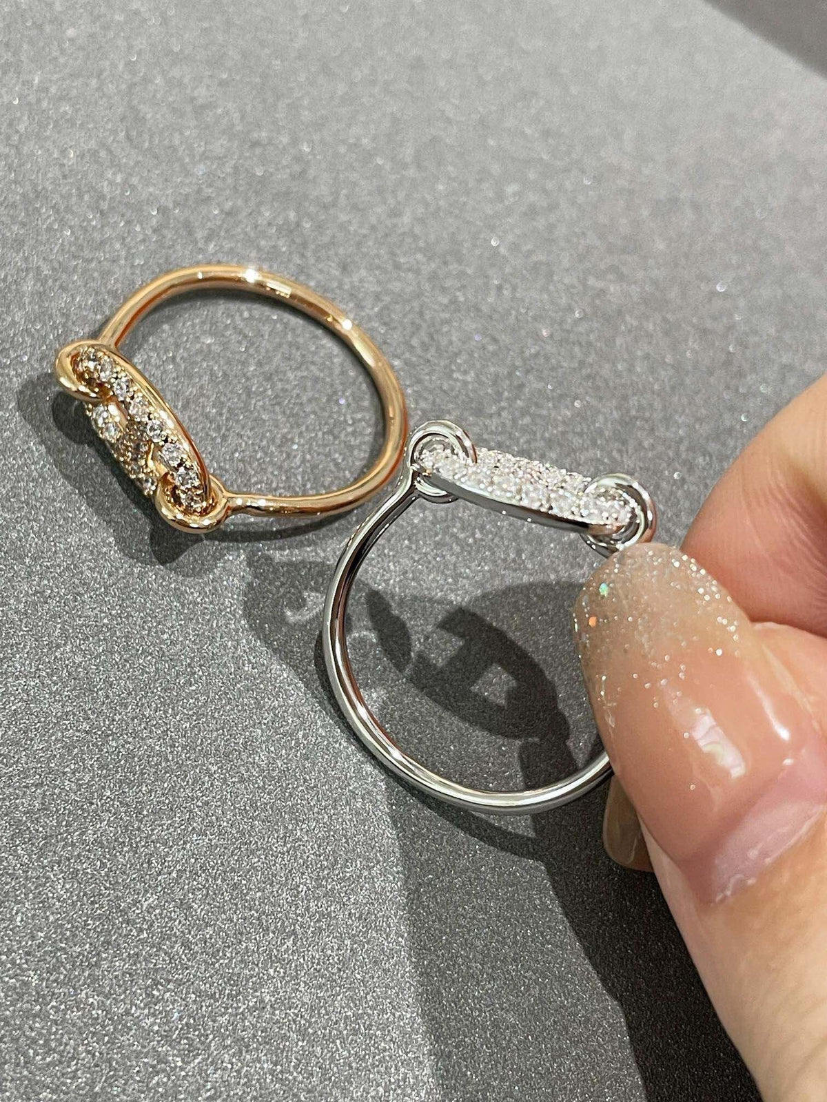[⭐Maelin]RONDE SMALL DIAMOND RING