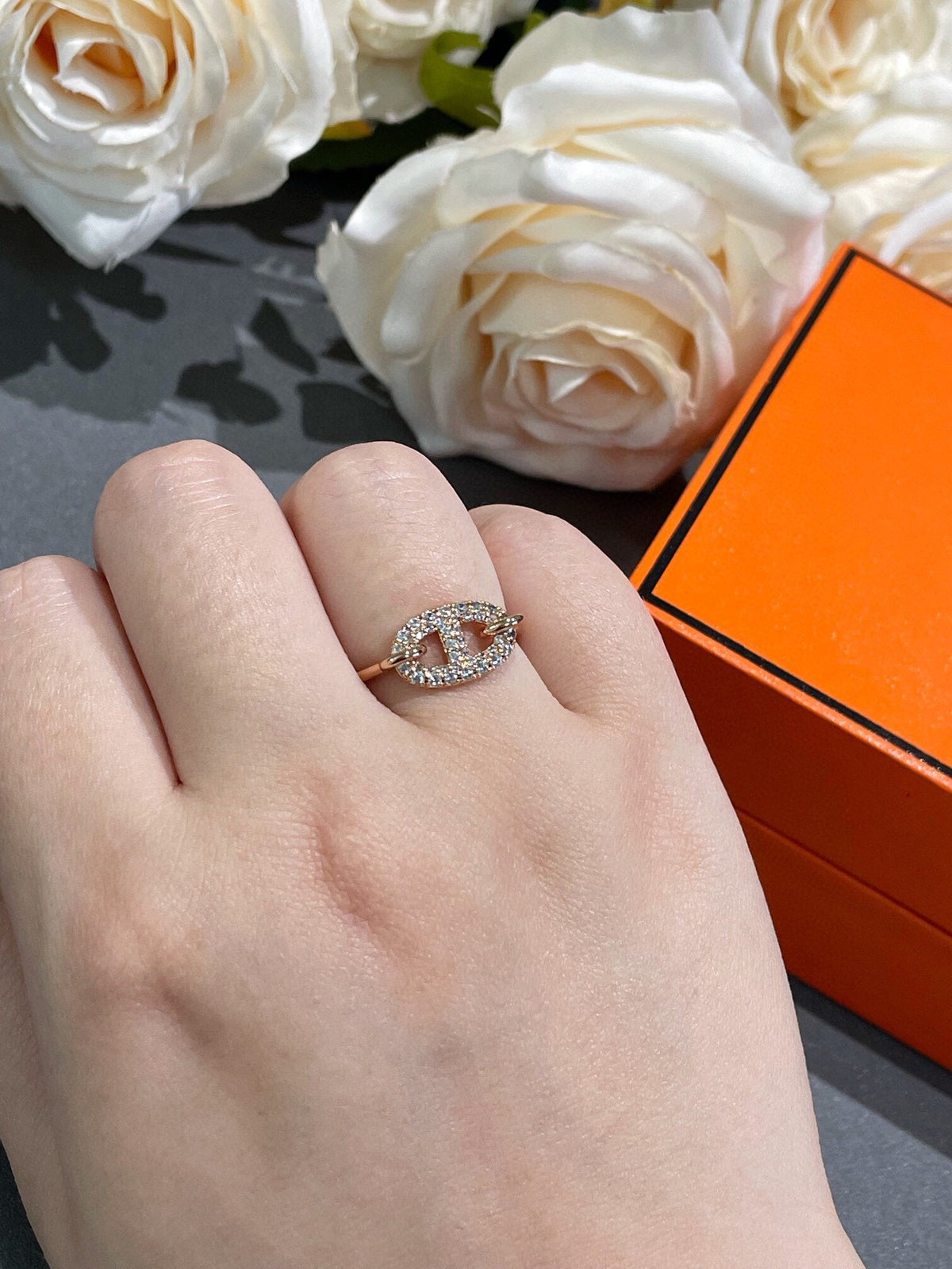[⭐Maelin]RONDE SMALL DIAMOND RING