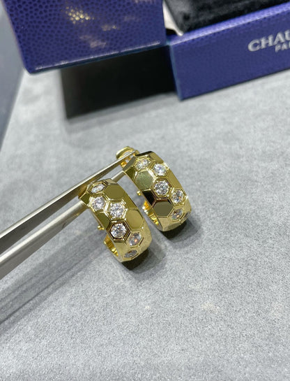 [⭐Maelin]BEE LOVE DIAMOND HOOP EARRINGS