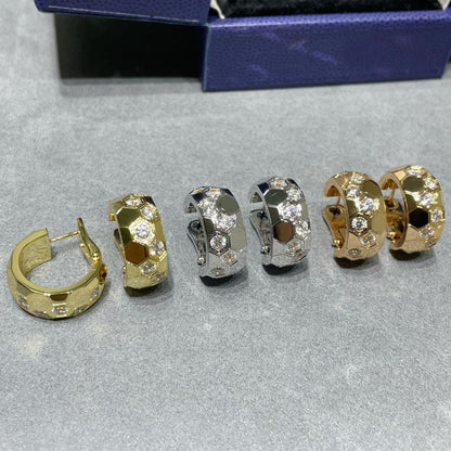[⭐Maelin]BEE LOVE DIAMOND HOOP EARRINGS