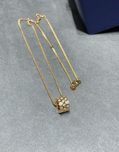 [⭐Maelin]BEE LOVE DIAMOND PAVED 3 ROW NECKLACE