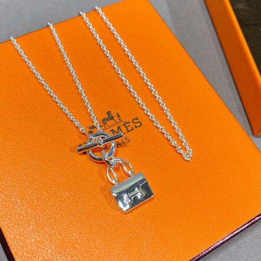 [⭐Maelin]CONSTANCE PEDANT SILVER NECKLACE