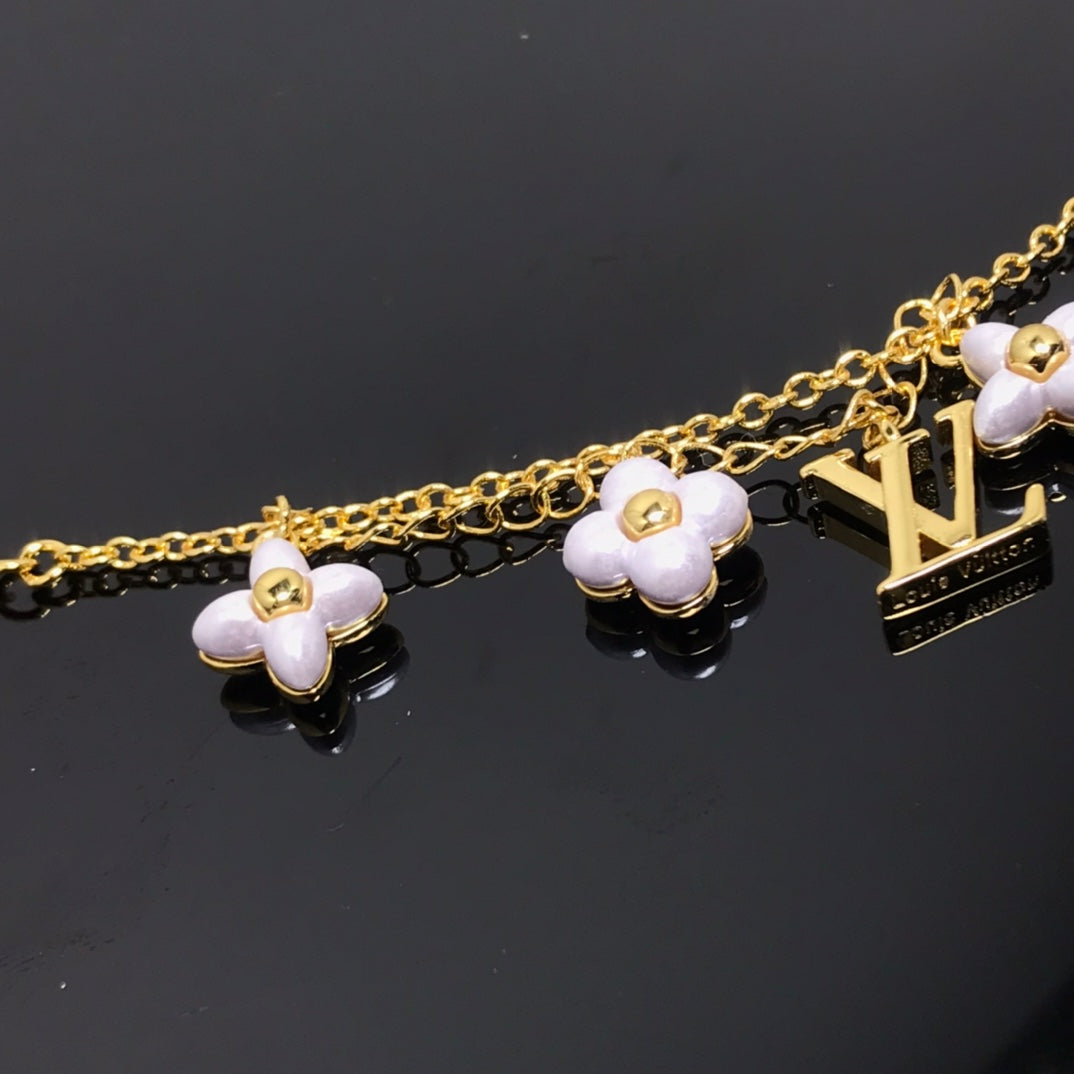 [⭐Maelin]LOGO 6 MOTIF STAR AND SUN GOLD BRACELET