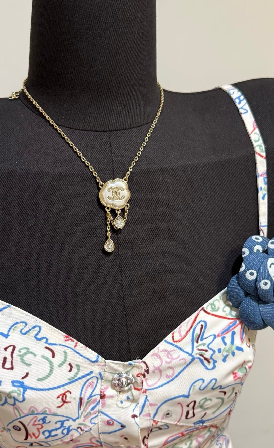 [⭐Maelin]Cloud Pearl Mother-of-Pearl Diamond Chain Pendant Necklace