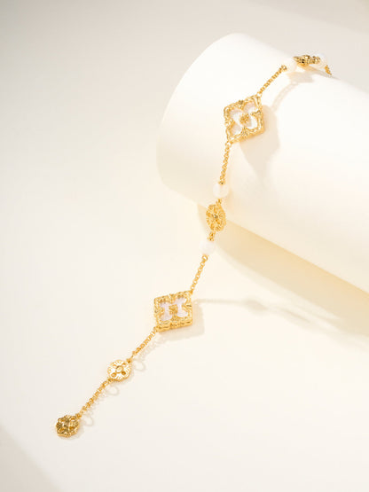 [⭐Maelin]B.C.L ENAMELED Three-Flower Bracelet（Trumpet)
