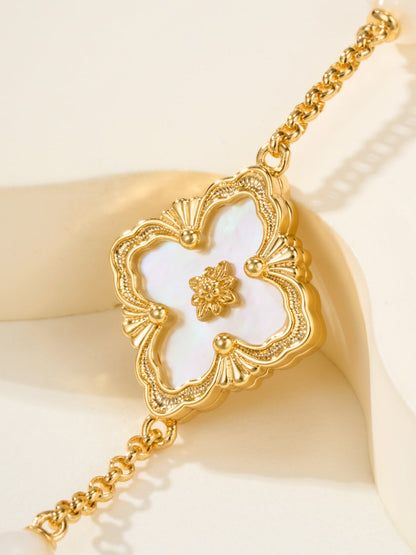 [⭐Maelin]B.C.L ENAMELED Three-Flower Bracelet（Trumpet)