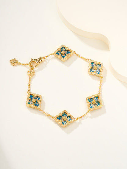 [⭐Maelin]B.C.L ENAMELED Five-Flower Bracelet（Various Colors)