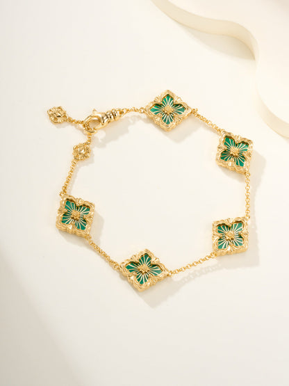 [⭐Maelin]B.C.L ENAMELED Five-Flower Bracelet（Various Colors)