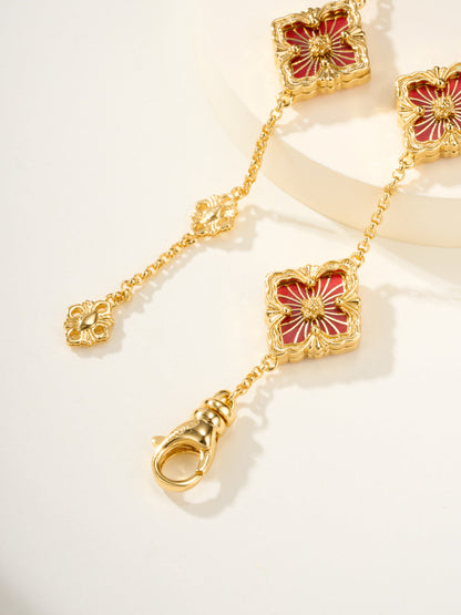[⭐Maelin]B.C.L ENAMELED Five-Flower Bracelet（Various Colors)