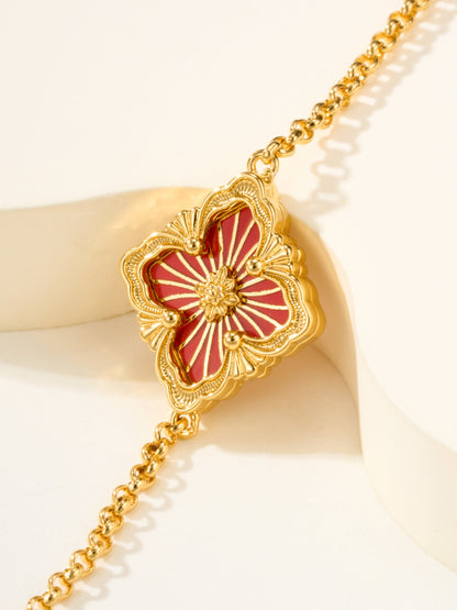[⭐Maelin]B.C.L ENAMELED One-Flower Bracelet（Various Colors)