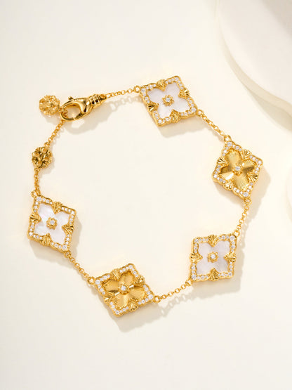 [⭐Maelin]B.C.L ENAMELED Five-Flower Bracelet（Various Colors) BIG SIZE