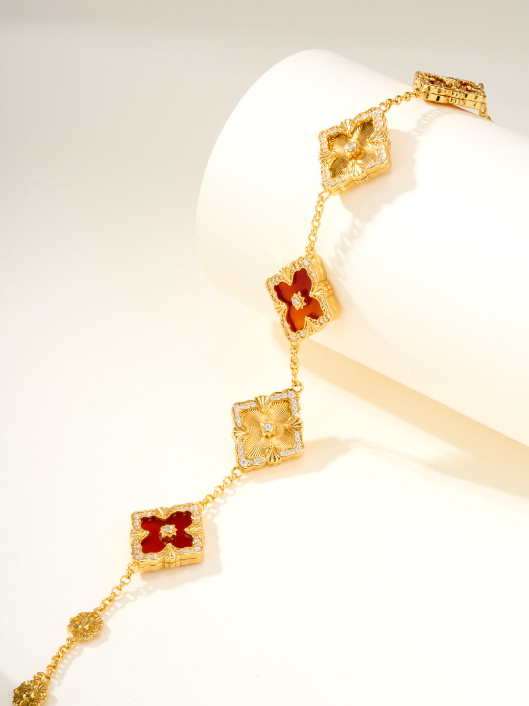 [⭐Maelin]B.C.L ENAMELED Five-Flower Bracelet（Various Colors) BIG SIZE