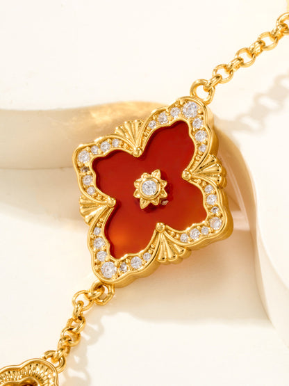 [⭐Maelin]B.C.L ENAMELED Five-Flower Bracelet（Various Colors) BIG SIZE