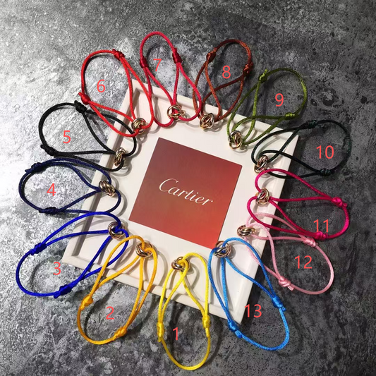[⭐Maelin]THREE-RING SELF-ADJUSTING CORD BRACELET