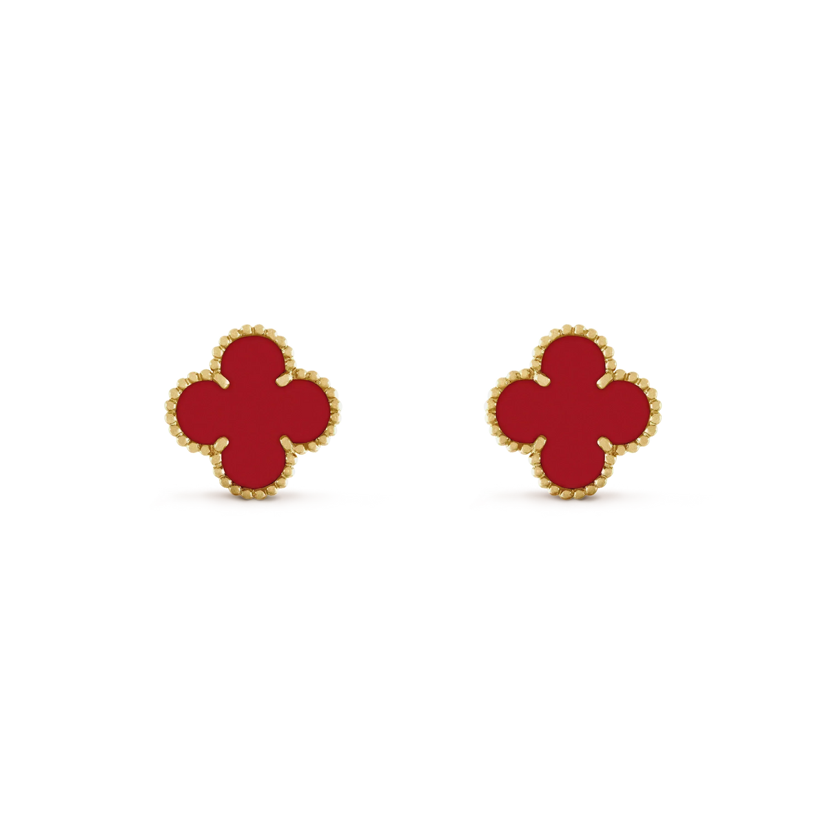 [⭐Maelin]CLOVER MINI 9.5MM CARNELIAN EARRINGS