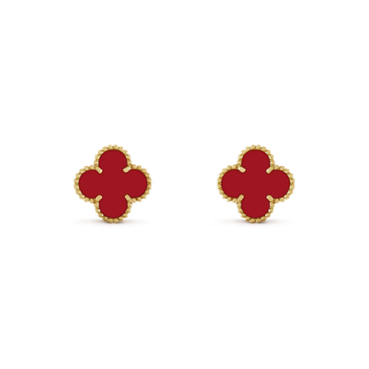 [⭐Maelin]CLOVER MINI 9.5MM CARNELIAN EARRINGS