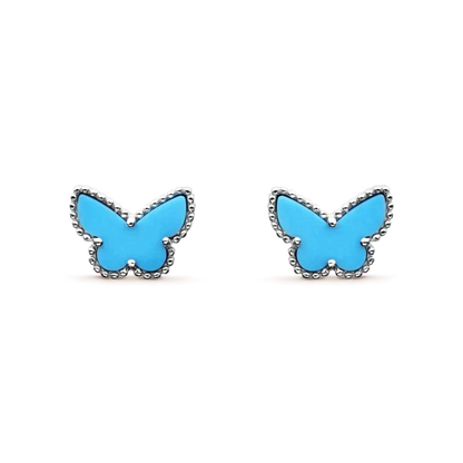 [⭐Maelin]BUTTERFLY TURQUOISE EARRINGS SILVER