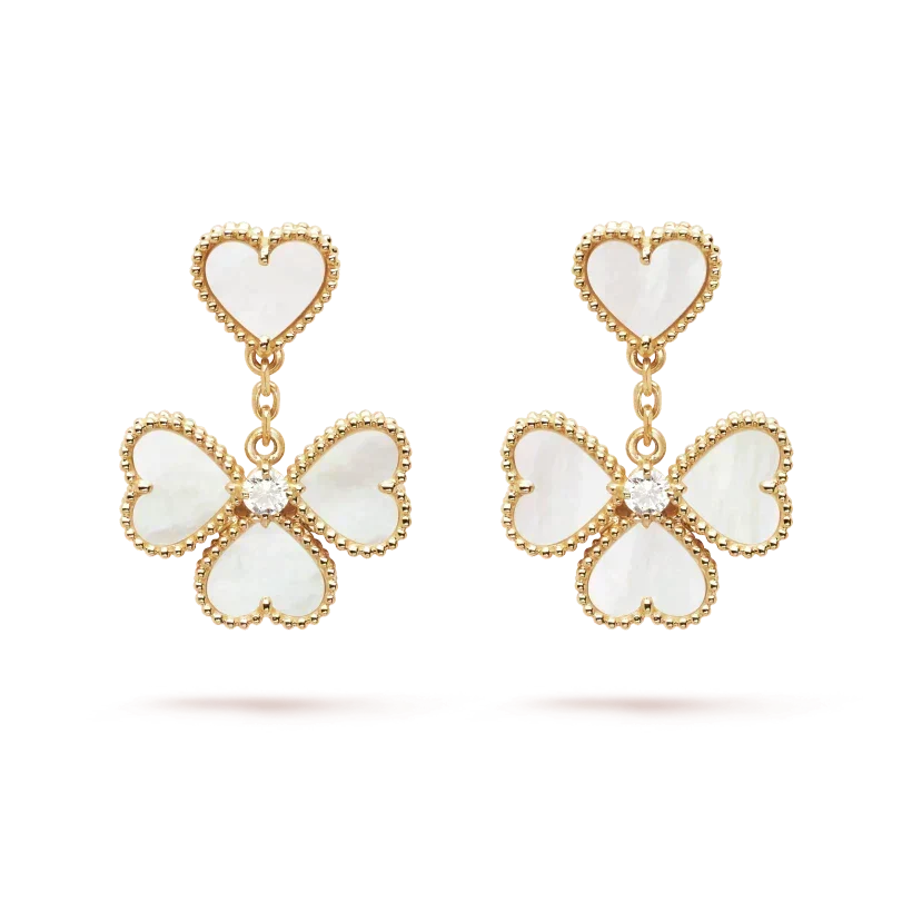 [⭐Maelin]CLOVER SWEET WHITE MOP EARRINGS
