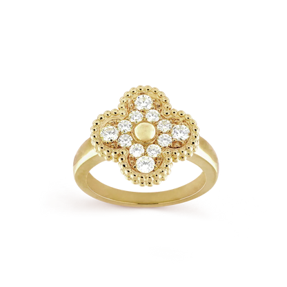 [⭐Maelin]CLOVER DIAMOND RING
