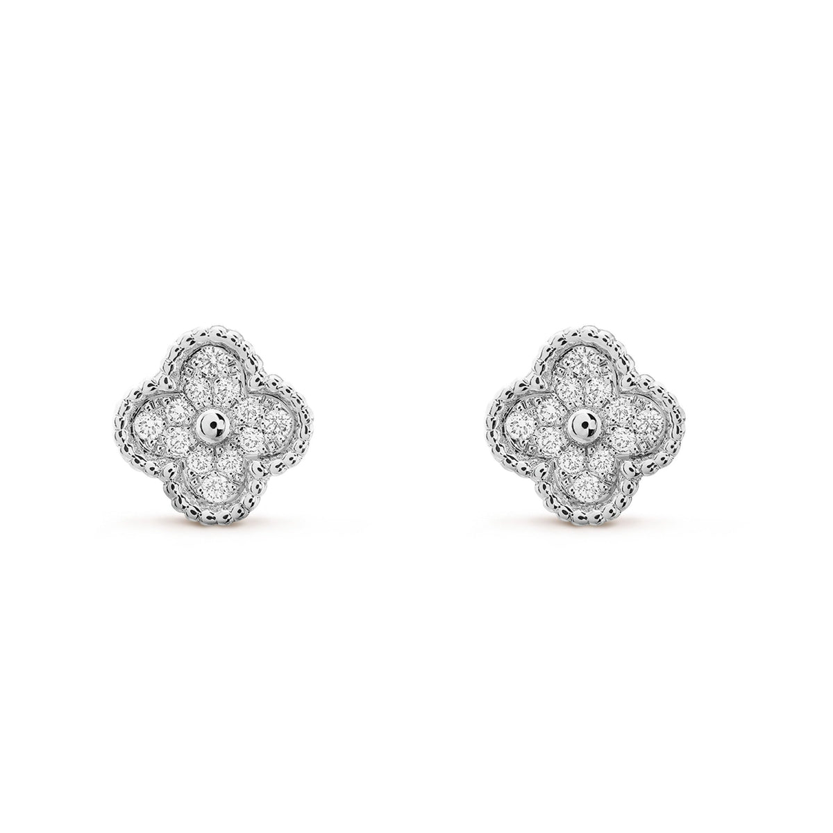 [⭐Maelin]CLOVER MINI DIAMOND STUD EARRINGS