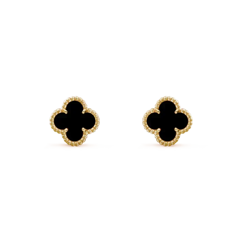 [⭐Maelin]CLOVER MINI 9.5MM BLACK MOP EARRINGS