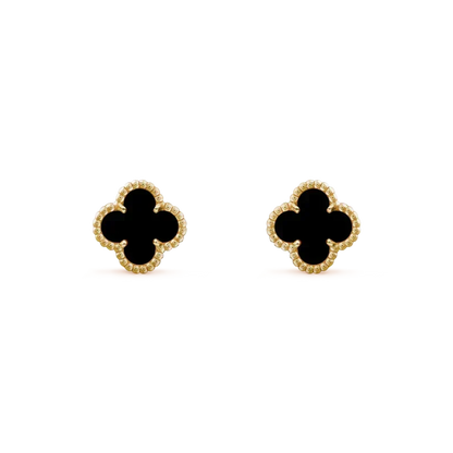 [⭐Maelin]CLOVER MINI 9.5MM BLACK MOP EARRINGS
