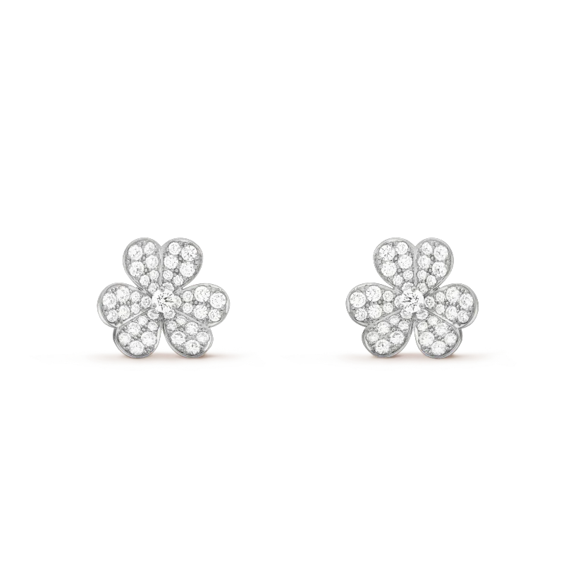 [⭐Maelin]CLOVER COMOS DIAMOND EARRINGS SILVER