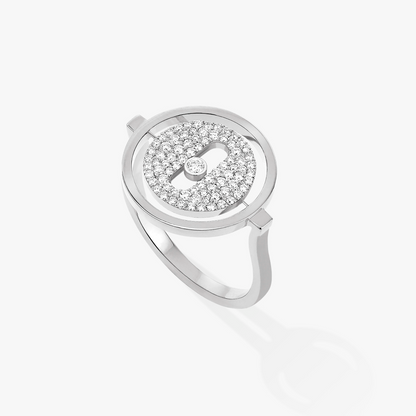 [⭐Maelin]Demo MOVE PAVED SILVER DIAMOND RING
