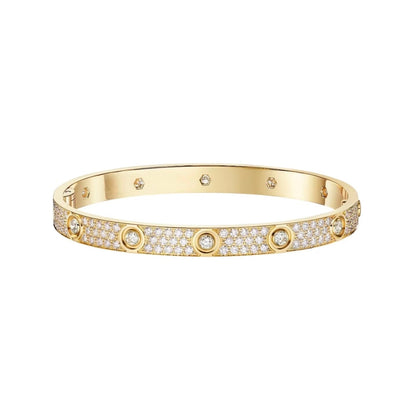 [⭐Maelin]LOVE BRACELET 6.1MM DIAMOND-PAVED 10 BIG DIAMONDS