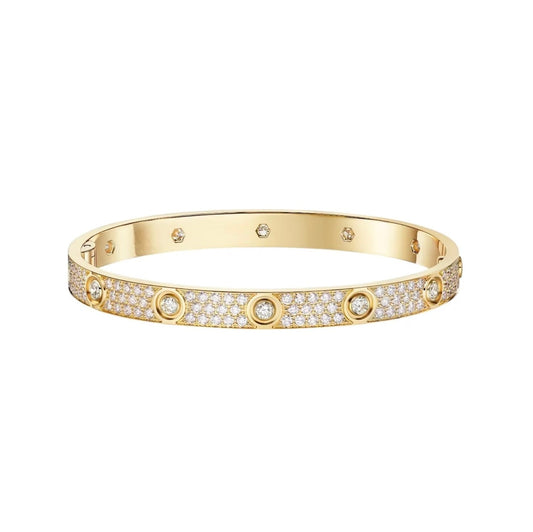 [⭐Maelin]LOVE BRACELET 6.1MM DIAMOND-PAVED 10 BIG DIAMONDS