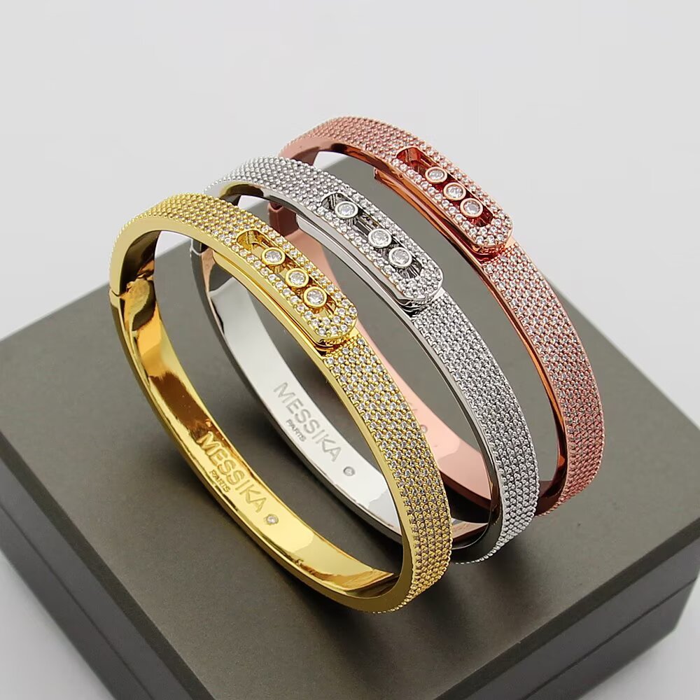 [⭐Maelin]Move Noa Full Pavé Diamond Bangle Bracelet