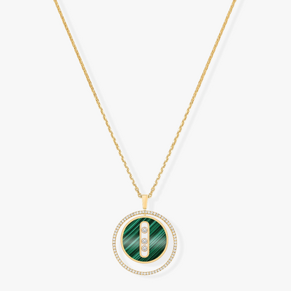 [⭐Maelin]Demo MOVE 3 DIAMOND MALACHITE GOLD DIAMOND NECKLACE