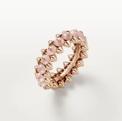 [⭐Maelin]CLASH ELEGANT ROSE GOLD RING FEATURING NATURAL AGATE