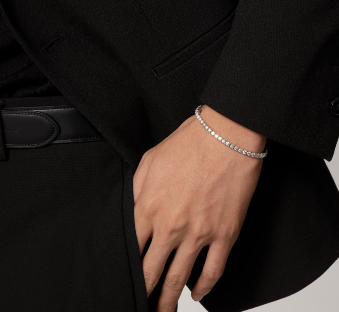 [⭐Maelin]  CLASSIC BASEBALL BRACELAT, 52 DIAMOND