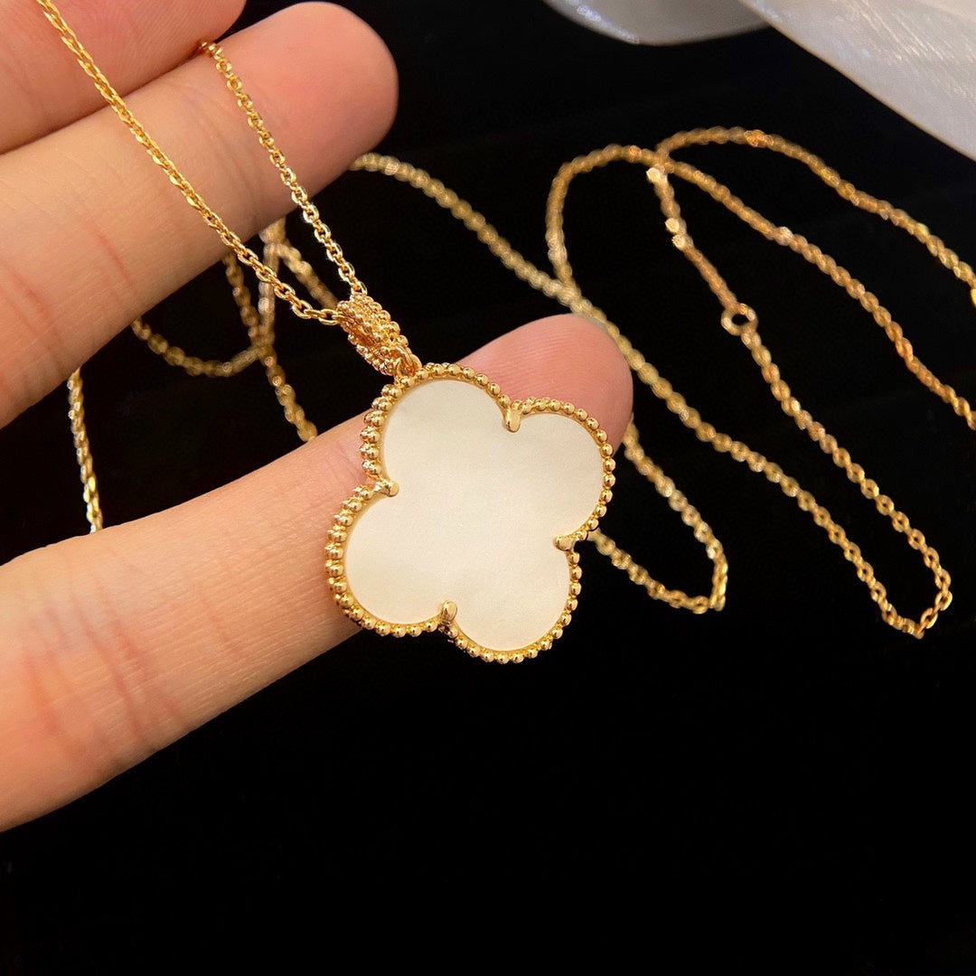 [⭐Maelin]CLOVER 25MM MOP LARGE PENDANT NECKLACE