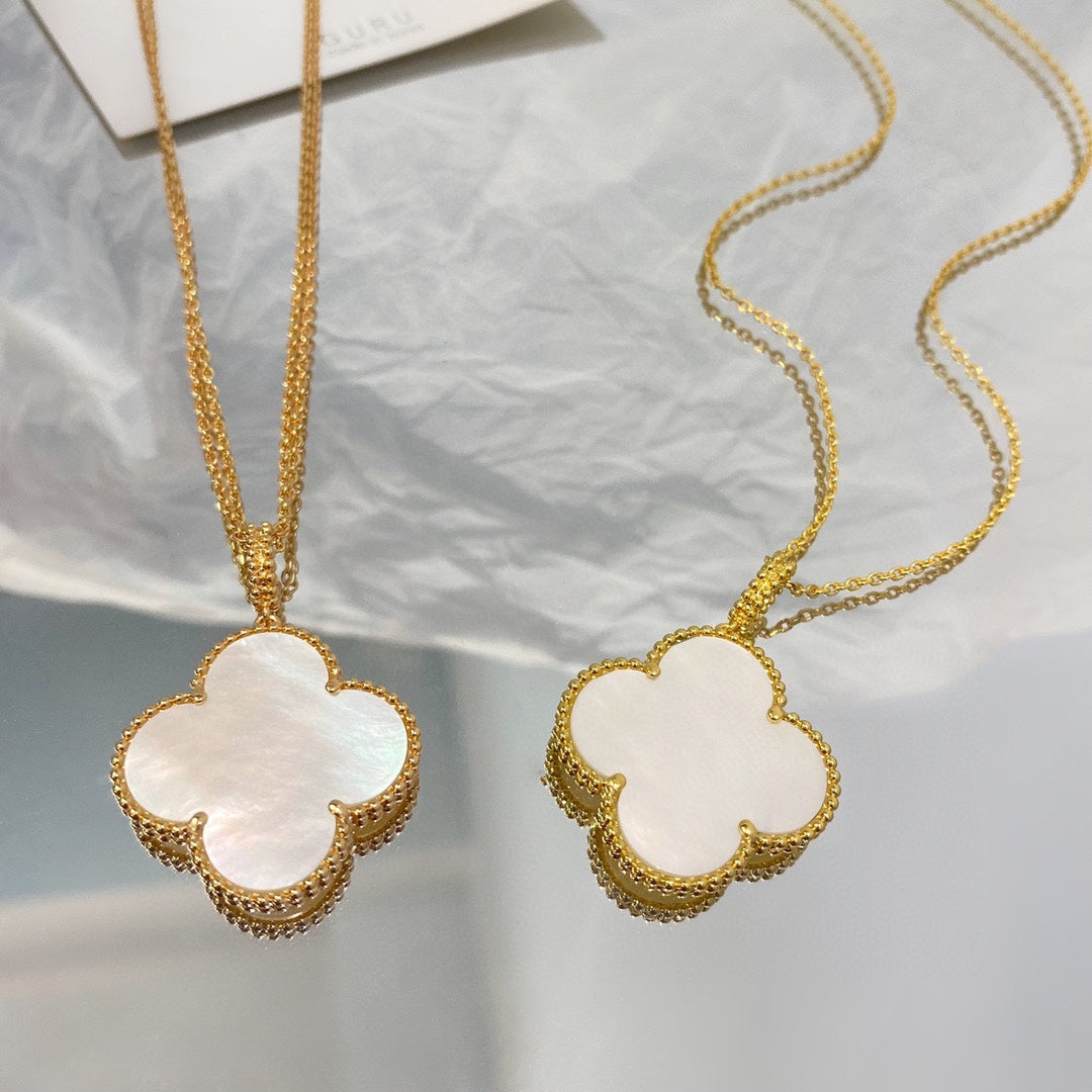 [⭐Maelin]CLOVER 25MM MOP LARGE PENDANT NECKLACE