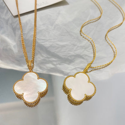 [⭐Maelin]CLOVER 25MM MOP LARGE PENDANT NECKLACE