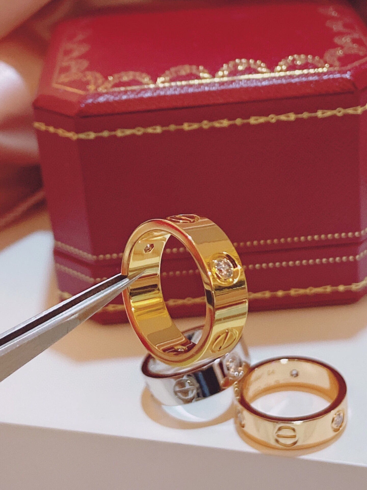 [⭐Maelin]Three-Diamond Ring