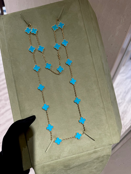 [⭐Maelin]CLOVER 20 MOTIFS TURQUOISE GOLD