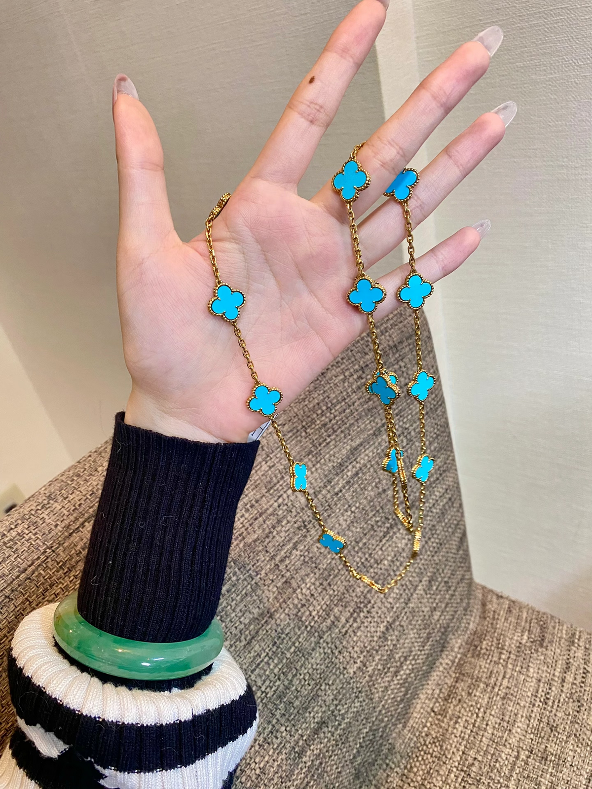 [⭐Maelin]CLOVER 20 MOTIFS TURQUOISE GOLD